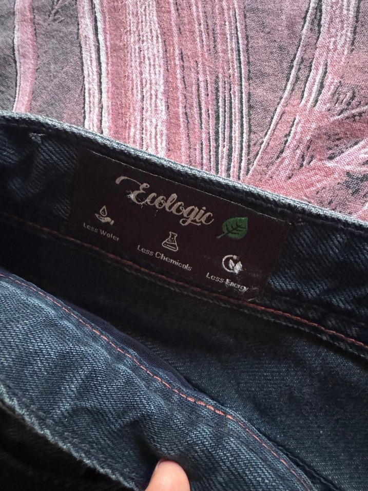 Düğmeli Siyah erkek  Kot Pantolon - Görsel 5