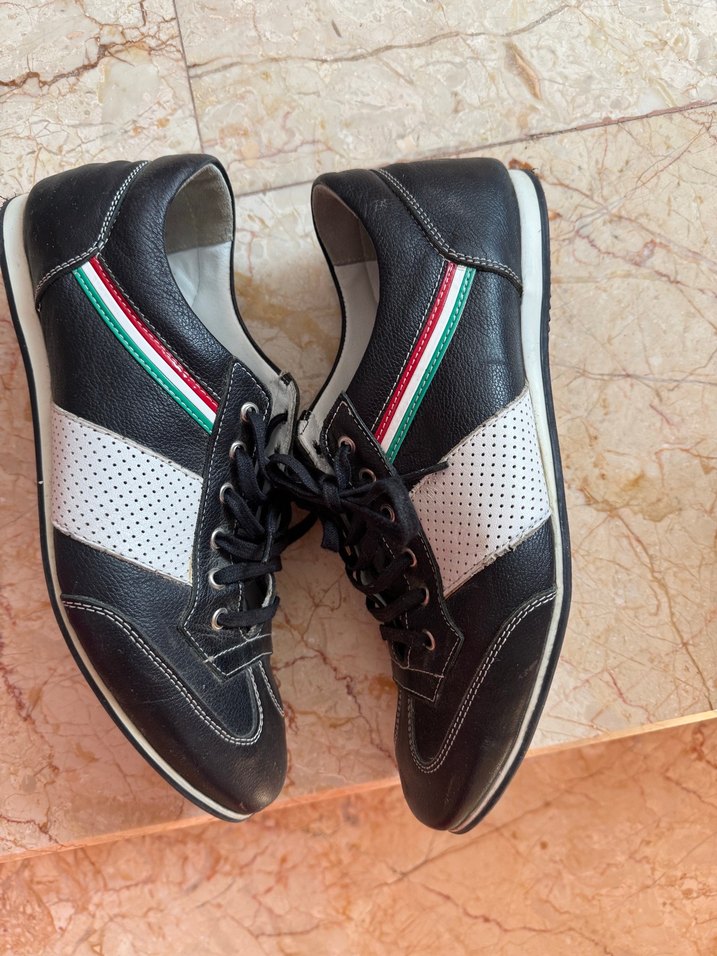 Siyah desenli Erkek Ayakkabı - Görsel 4