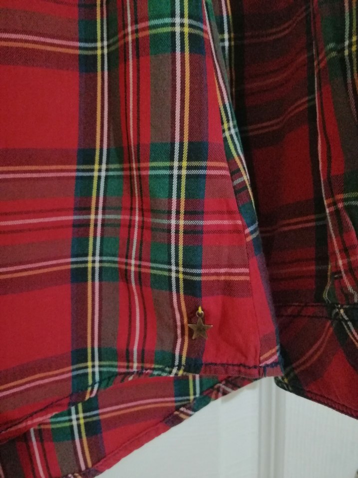 Kadın ekose Uzun Kollu tomy hılfger Gömlek - Görsel 4