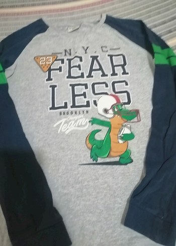 Erkek Çocuk Gri Baskılı Sweatshirt - Görsel 2