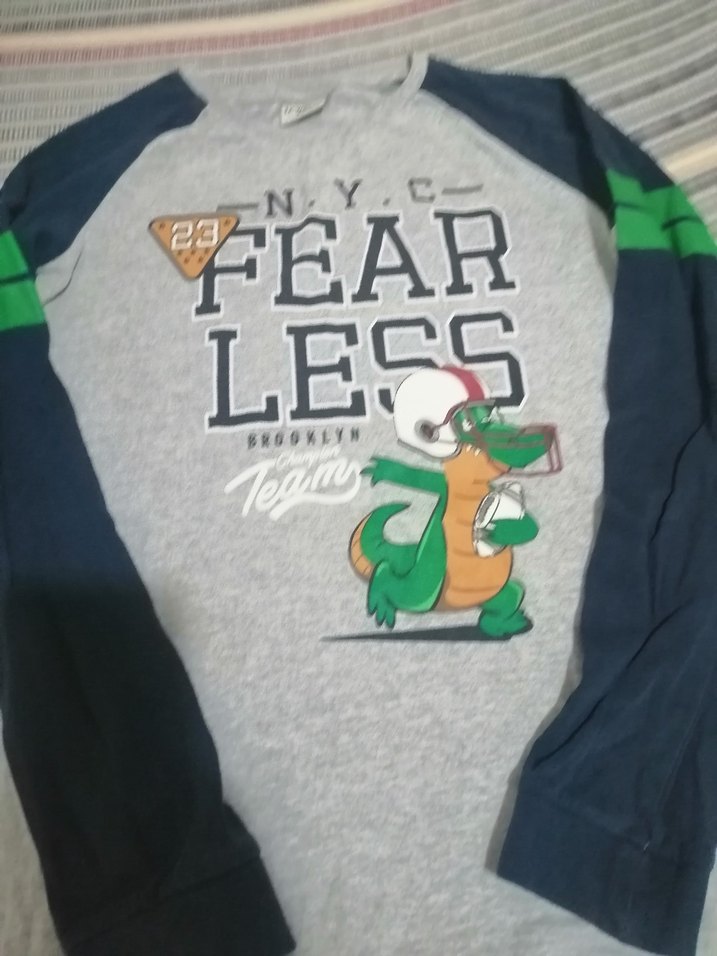 Erkek Çocuk Gri Baskılı Sweatshirt - Görsel 2