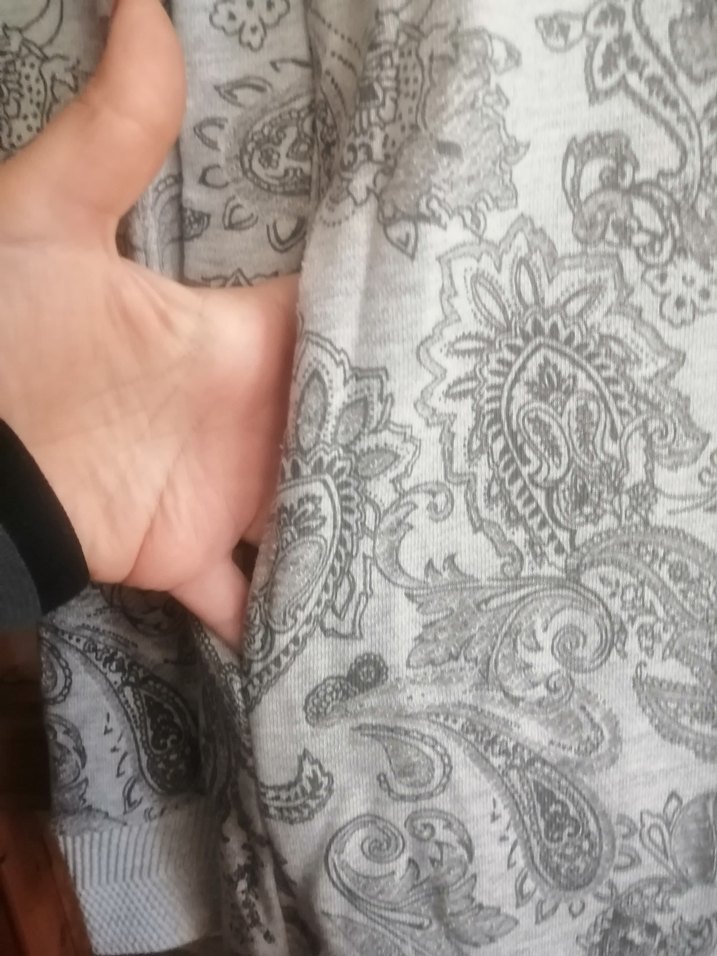 Gri Desenli Kadın Sweatshirt - Görsel 4