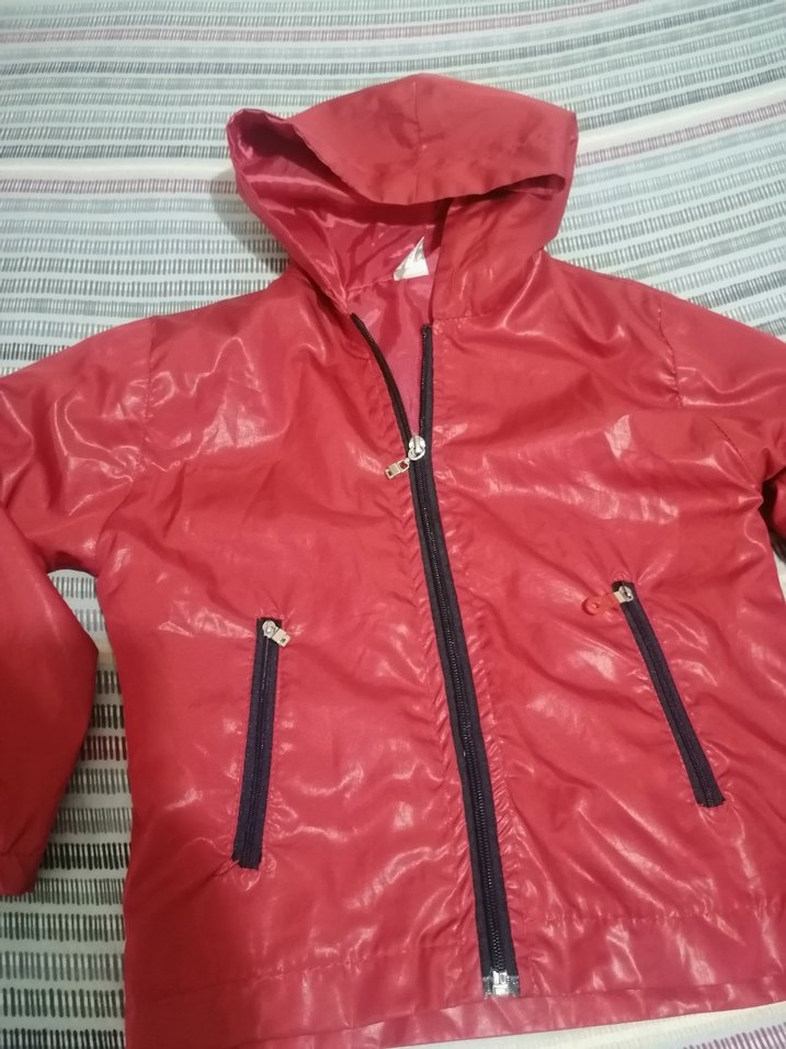 Kapüşonlu Kırmızı Erkek Çocuk Ceket - Görsel 2