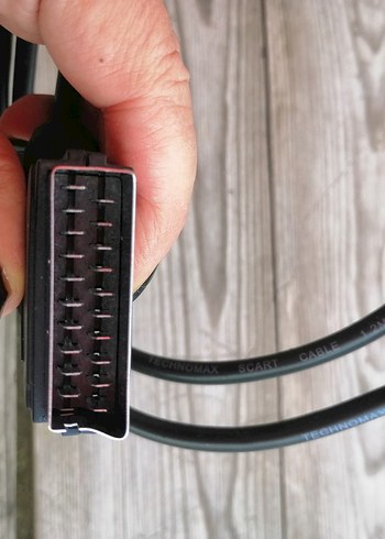 Siyah SCART Kablo - Görsel 2