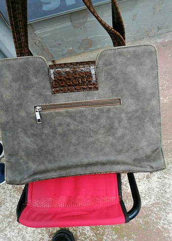 Vizon Süet Kadın Çanta Kemer Detaylı - Görsel 3