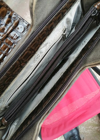 Vizon Süet Kadın Çanta Kemer Detaylı - Görsel 4