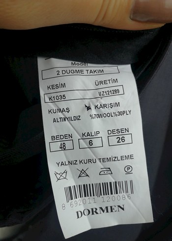 Gri Erkek Düğmeli Business Takım Ceketi - Görsel 7