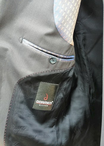 Gri Erkek Düğmeli Business Takım Ceketi - Görsel 3