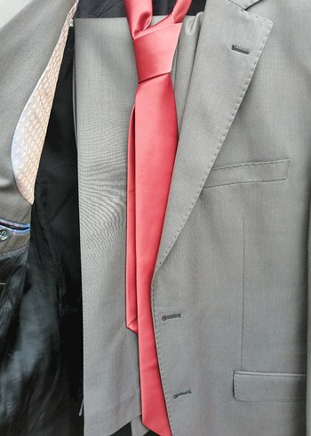 Gri Erkek Düğmeli Business Takım Ceketi - Görsel 2