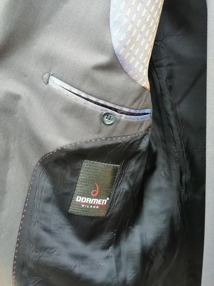 Gri Erkek Düğmeli Business Takım Ceketi - Görsel 3