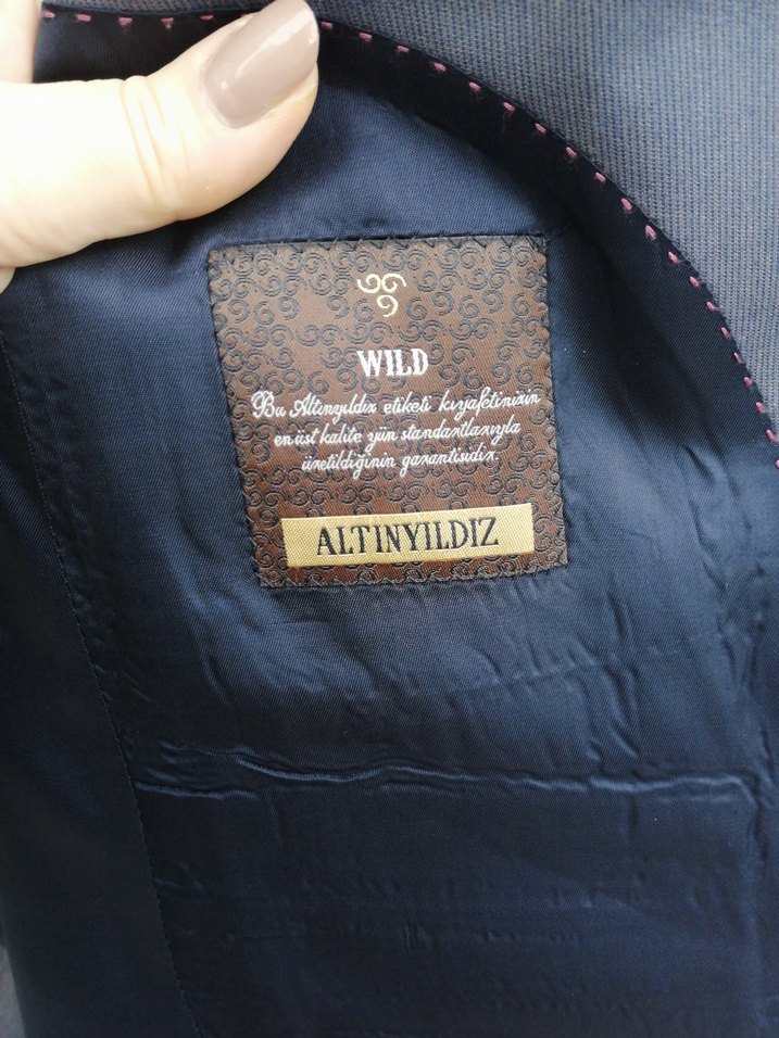 Gri Erkek Düğmeli Business Takım Ceketi - Görsel 5