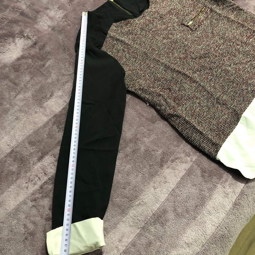 Bordo Örgü Detaylı Uzun Kollu Kadın Bluz - Görsel 3