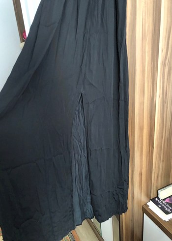 Siyah Askılı Uzun Bohem Elbise - Görsel 2