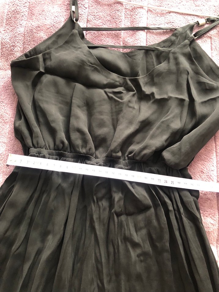 Siyah Askılı Uzun Bohem Elbise - Görsel 4