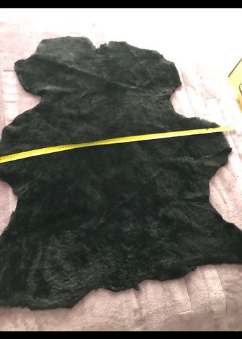 Siyah Bohem Deri Halı - Görsel 2