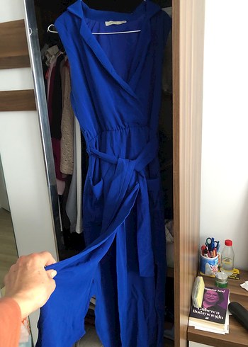 Mavi gece elbisesi - Görsel 5