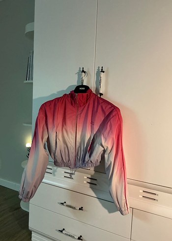 Bershka Pembe Tie-Dye Şeffaf Kadın Ceket