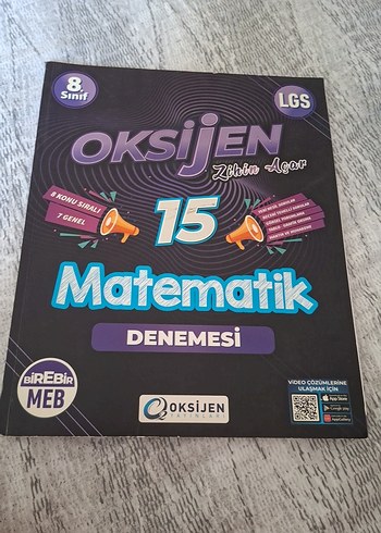 8. Sınıf LGS Oksijen Matematik 15 Deneme