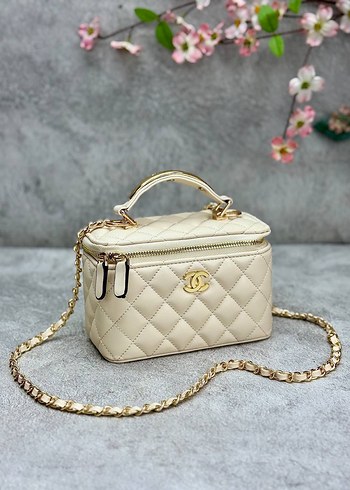 Chanel 1. Kalite Chanel Siyah Deri Zincir Detaylı Kadın Çanta