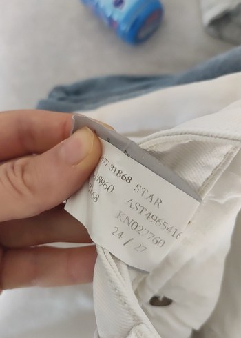 s Beden Beyaz Regular Fit Kadın Kot Pantolon