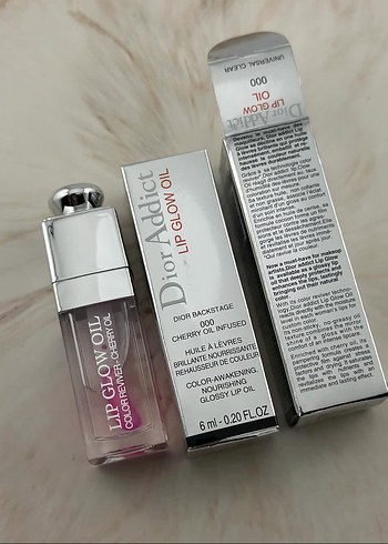 Beden pembe Renk Dior Lip Glow Oil Pembe Parlak Ruj 6ml
