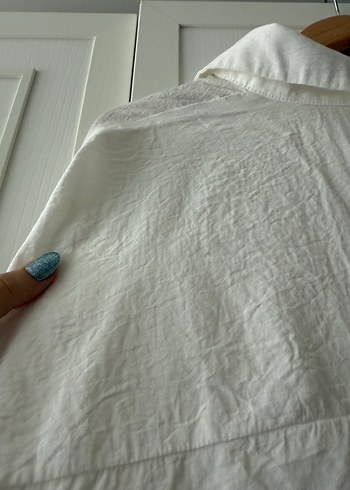 38 Beden beyaz Renk Twist Beyaz özel kumas gomlek