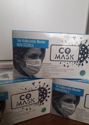 3 Katlı Tek Kullanımlık Maske 150 Adet - Görsel 2
