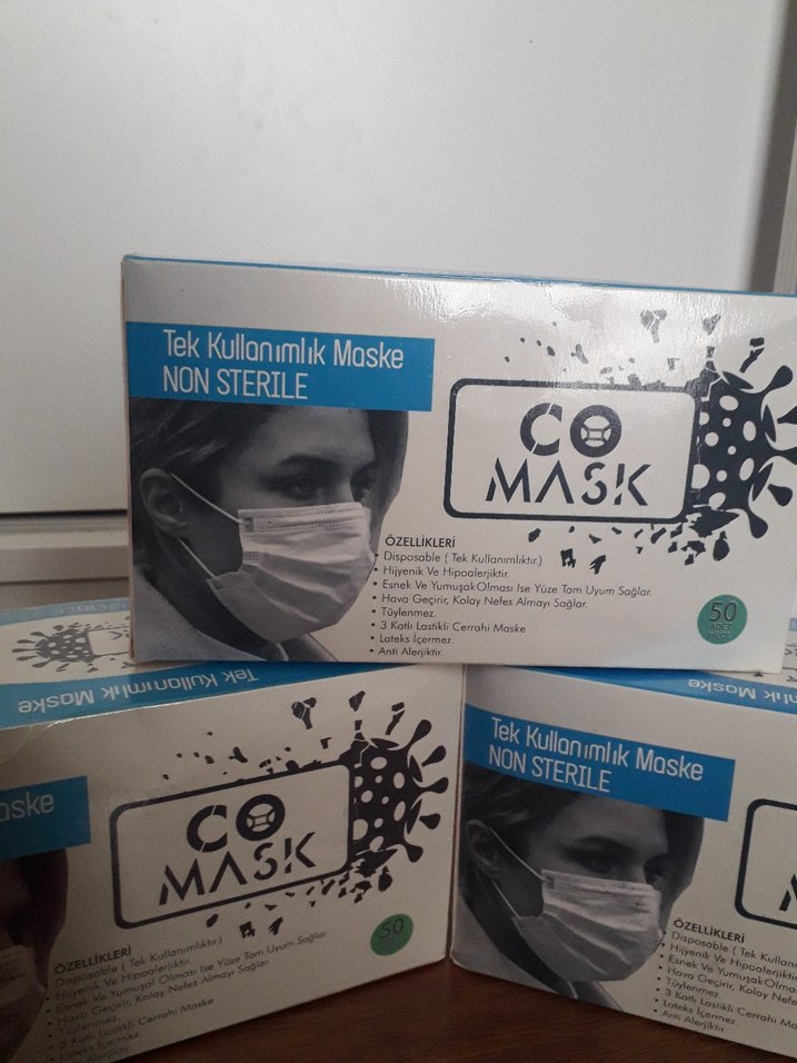 3 Katlı Tek Kullanımlık Maske 150 Adet - Görsel 2