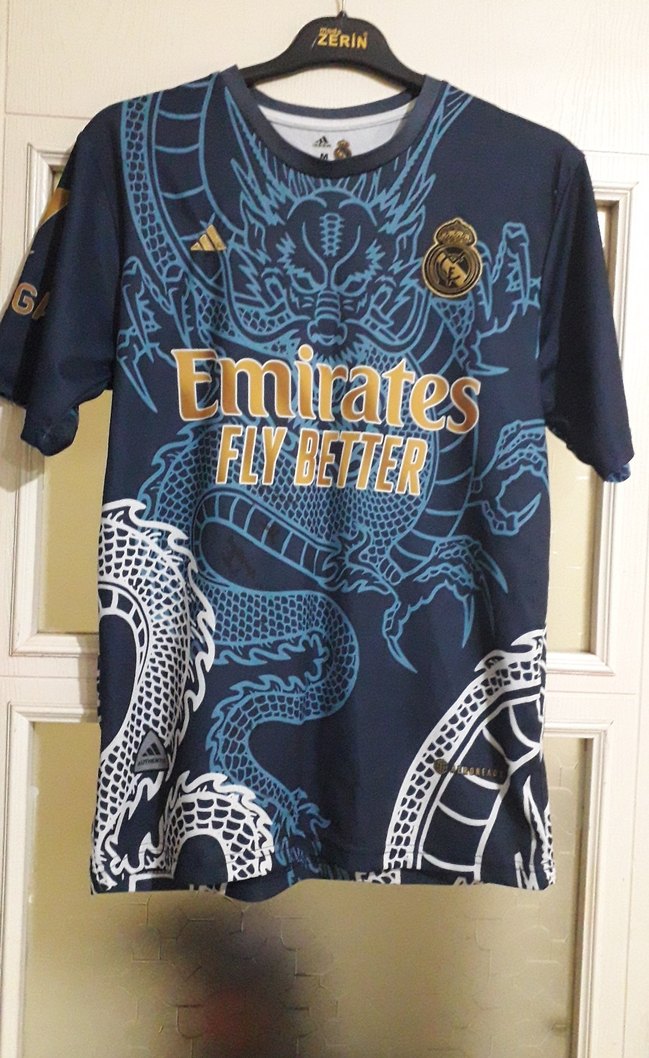 Erkek Mavi Baskılı Spor Tişört - Görsel 2