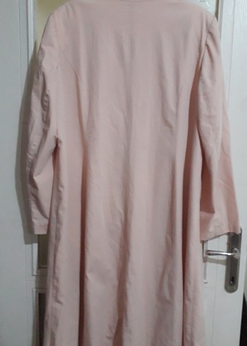 Pudra Pembe Kadın Uzun Kaban - Görsel 2