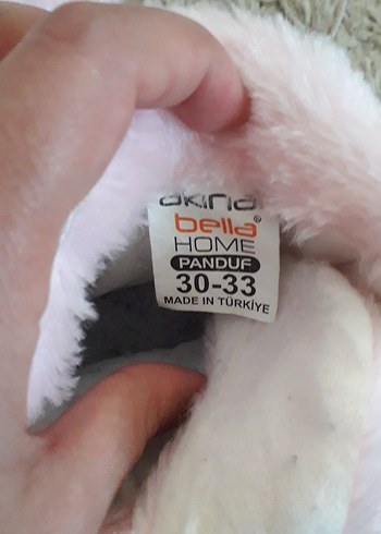 Pembe Kürklü Kız Çocuk Sıcak Terlik - Görsel 4