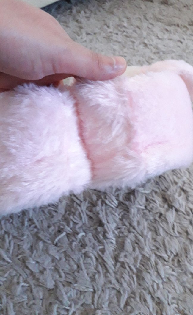 Pembe Kürklü Kız Çocuk Sıcak Terlik - Görsel 3