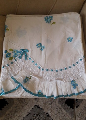 Nakışlı Mavi Nevresim - Görsel 2