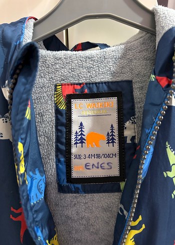 Renkli Dinozor Desenli Erkek Yağmurluk - Görsel 2