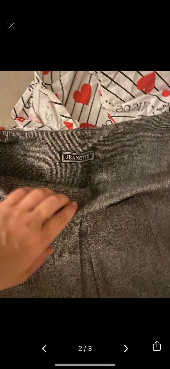 Gri Kemerli Yün  Midi Etek - Görsel 4