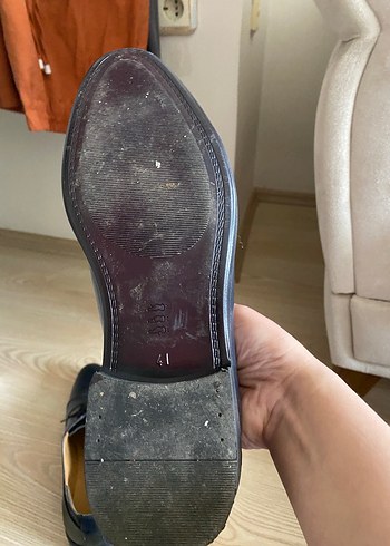 Siyah Deri Klasik Erkek Ayakkabı DS Damat marka - Görsel 4