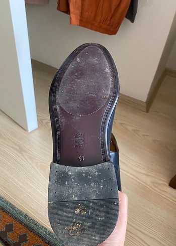 Siyah Deri Klasik Erkek Ayakkabı DS Damat marka - Görsel 5