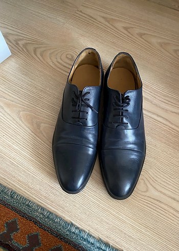 Siyah Deri Klasik Erkek Ayakkabı DS Damat marka - Görsel 2