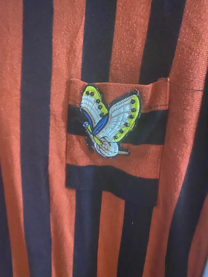 Uzun Kollu Çizgili Kadın Tunik - Görsel 2