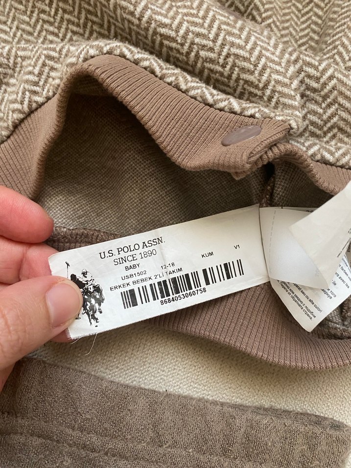 U.S Polo orijinal  Triko Erkek Bebek Takımı - Görsel 4