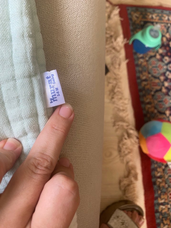 Gri Nakışlı Örgü Bebek Tulumu - Görsel 5