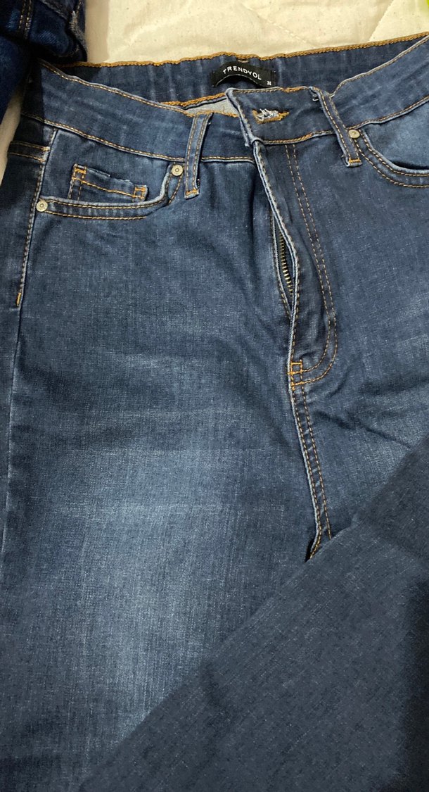 Mavi Rahat Kesim Midi Kadın Kot Pantolon - Görsel 3