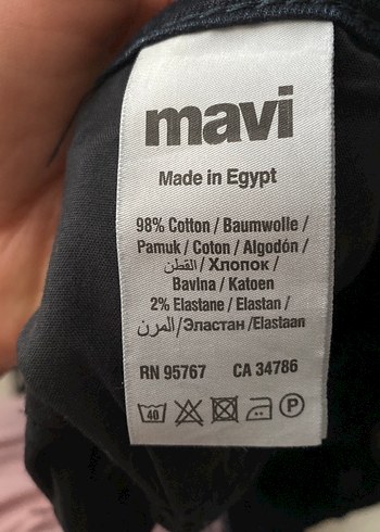 Lacivert Kadın Normal Boy Denim Pantolon - Görsel 4