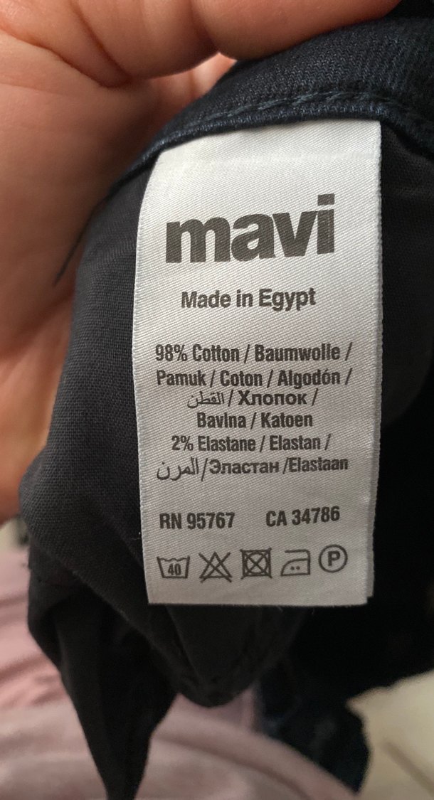 Lacivert Kadın Normal Boy Denim Pantolon - Görsel 4