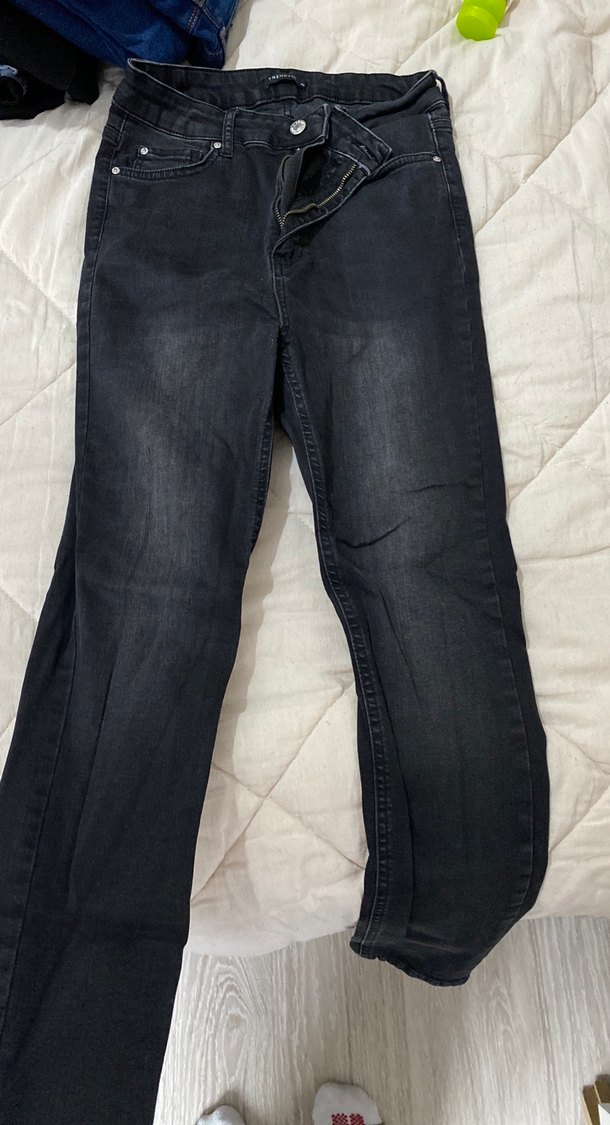 Gri Denim Kadın Jean - Görsel 2