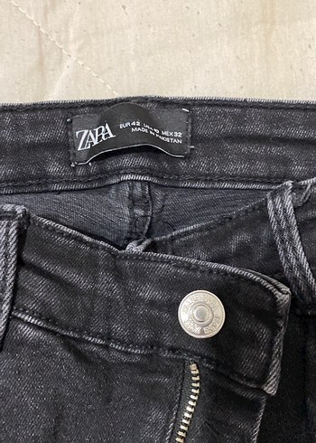 Siyah Normal Boy Kadın Denim Pantolon - Görsel 2