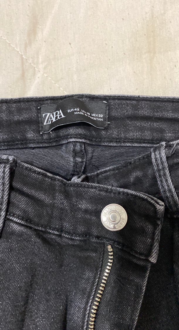 Siyah Normal Boy Kadın Denim Pantolon - Görsel 2