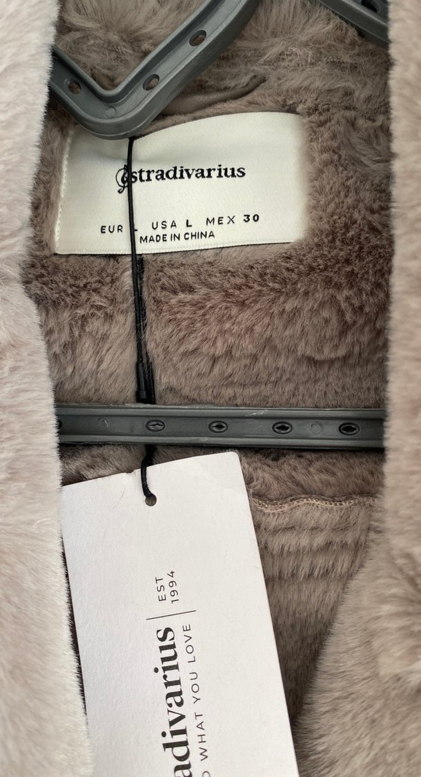 Kürk Detaylı Bej Süet Kadın Ceket - Görsel 2