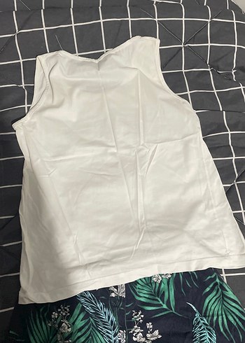 Erkek Beyaz Kolsuz Mini Pijama Takımı - Görsel 2