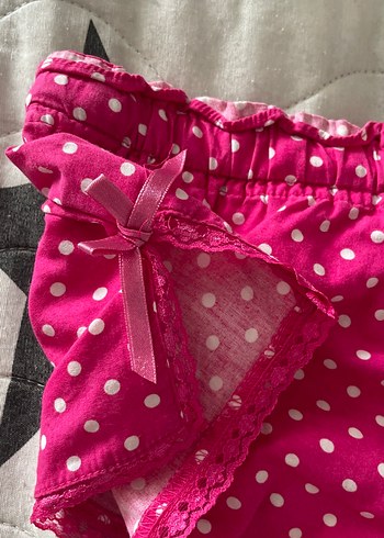 s Beden Puantiyeli Pembe Mini Kadın İç Giyim
